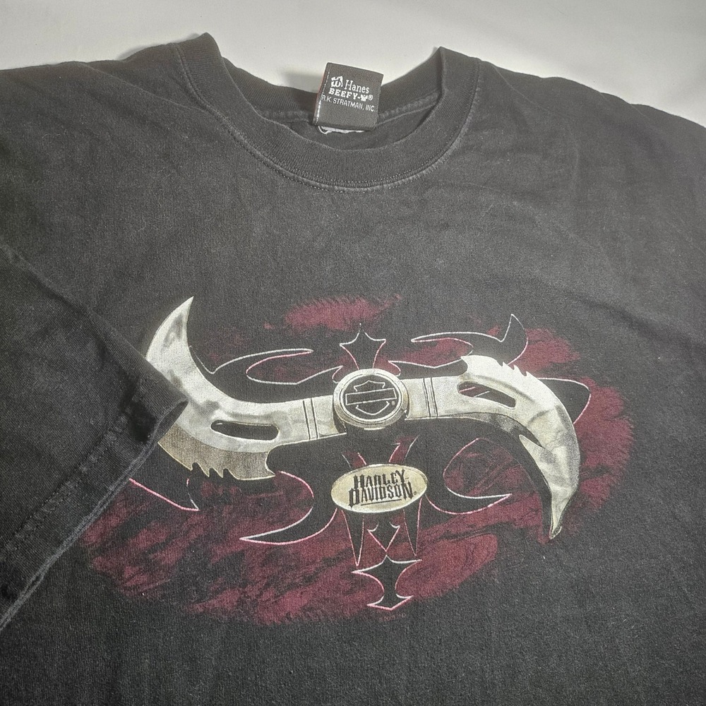 Harley Davidson Naples Florida T-Shirt Mens Black Hanes Beefy-T R.K. Stratman XL